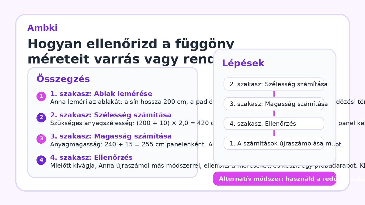 Hogyan ellenőrizd a függöny méreteit varrás vagy rendelés előtt?