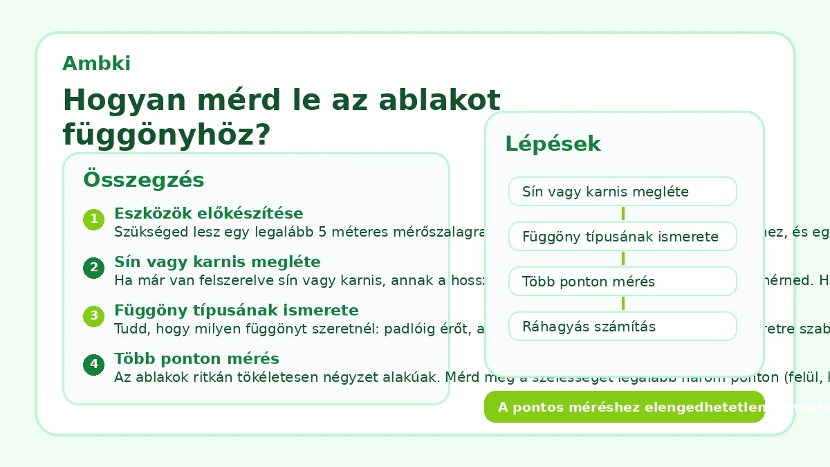 Hogyan mérd le az ablakot függönyhöz?