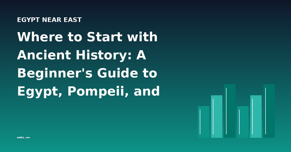 Where to Start with Ancient History: A Beginner's Guide to Egypt, Pompeii, and Beyond