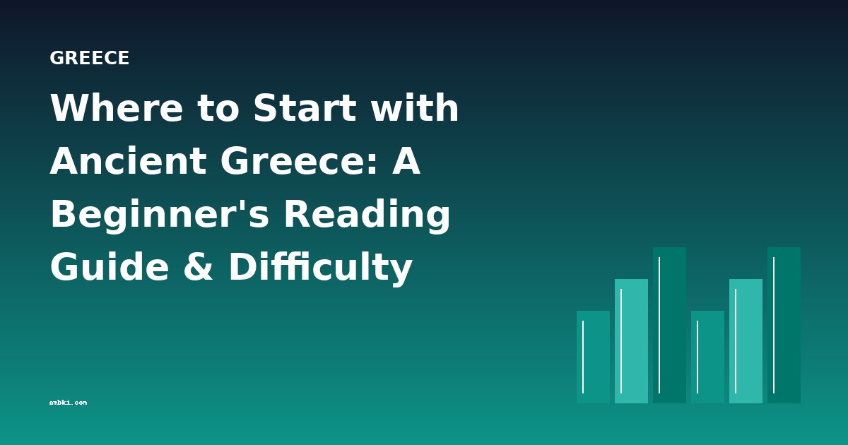 Where to Start with Ancient Greece: A Beginner's Reading Guide & Difficulty Progression