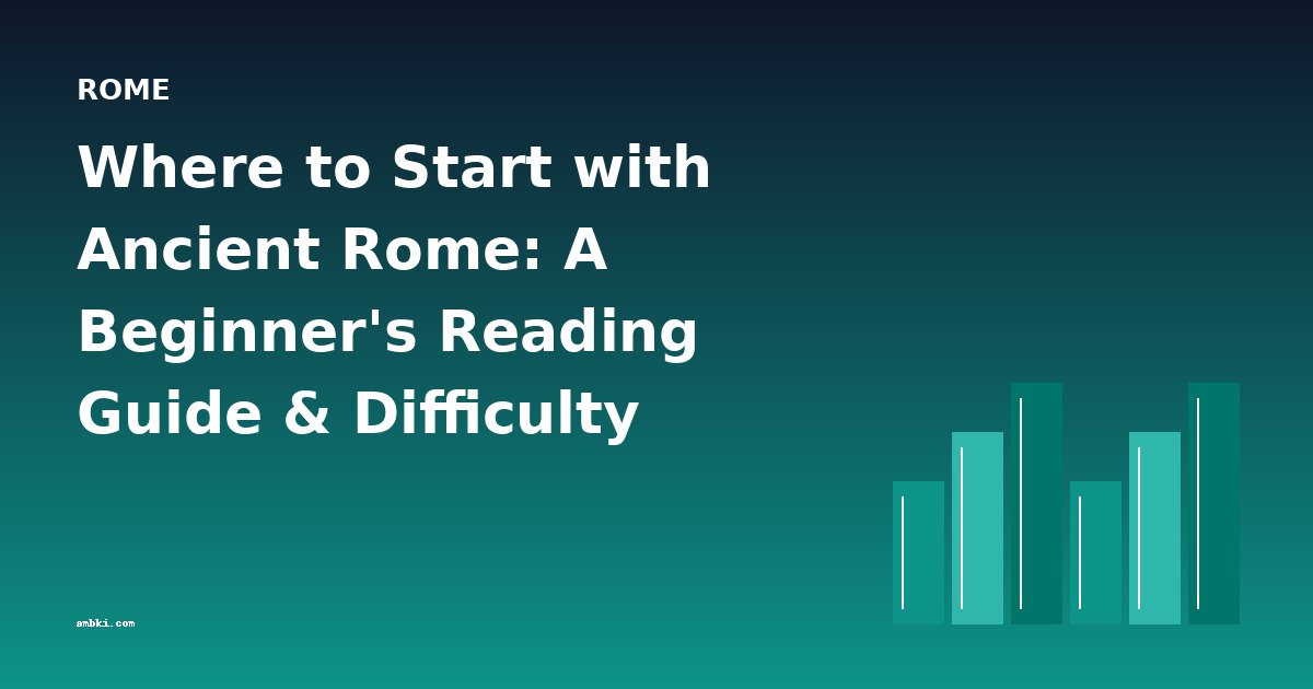 Where to Start with Ancient Rome: A Beginner's Reading Guide & Difficulty Progression