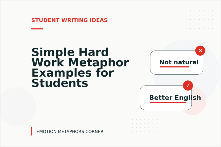 Simple Hard Work Metaphor Examples for Students