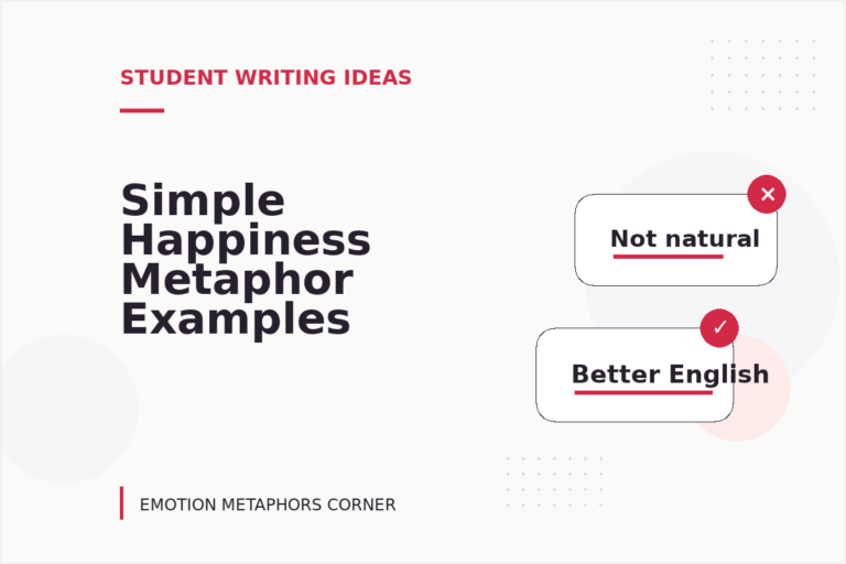 Simple Happiness Metaphor Examples for Students