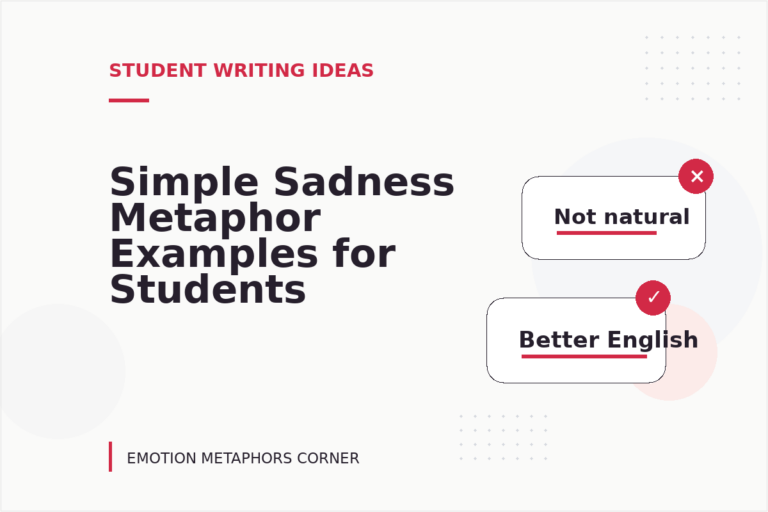 Simple Sadness Metaphor Examples for Students
