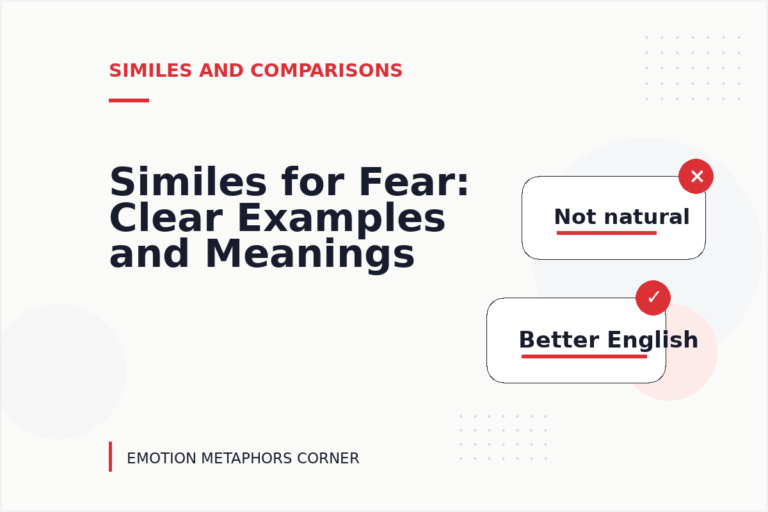Similes for Fear: Clear Examples and Meanings