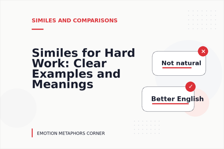 Similes for Hard Work: Clear Examples and Meanings